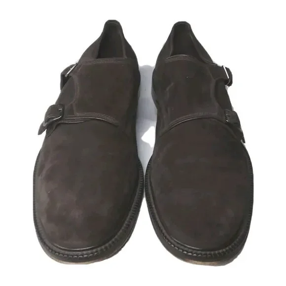 Pal Zileri Double Monkstrap Suede Shoes Men\'s Size 11 US EU 44 Made in Italy Pal Zileri Double Monkstrap Suede Shoes Men main image 3
